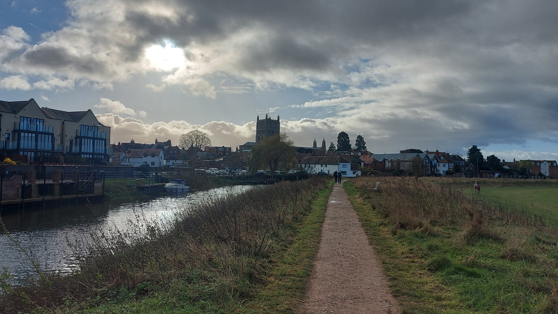 Tewkesbury Abbey and the River Avon