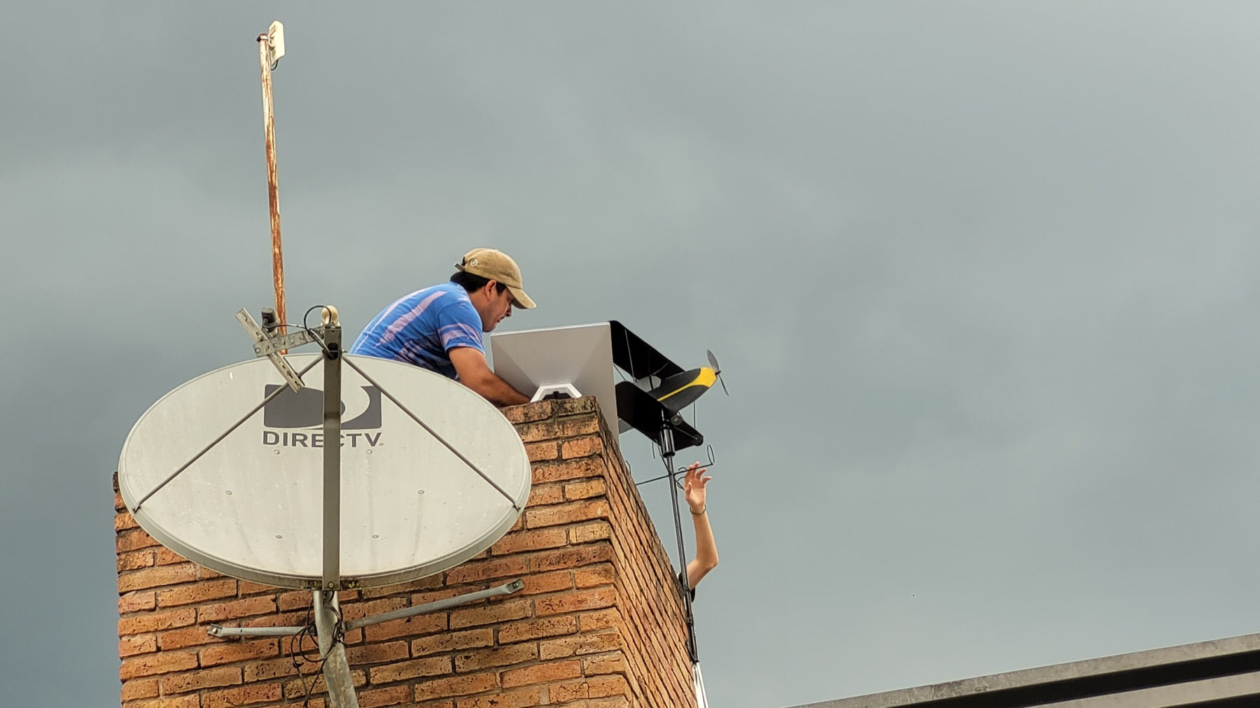 Starlink user terminal installed outdoors