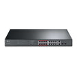 TP-Link TL-SL1218MP - Switch - unmanaged - 16 x 10/100 (PoE+) + 2 x 10/100/1000 + 2 x combo Gigabit SFP - rack-mountable (192 W) - Premier Technology