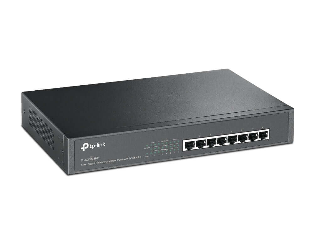 TP-Link TL-SG1008MP - Switch - unmanaged - 8 x 10/100/1000 (PoE+) - desktop, rack-mountable - PoE+ (126 W) - Premier Technology