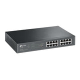 TP-Link TL-SG1016PE - Switch - smart - 8 x 10/100/1000 (PoE+) + 8 x 10/100/1000 - desktop, rack-mountable - PoE+ (110 W) - Premier Technology