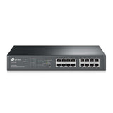 TP-Link TL-SG1016PE - Switch - smart - 8 x 10/100/1000 (PoE+) + 8 x 10/100/1000 - desktop, rack-mountable - PoE+ (110 W) - Premier Technology