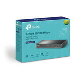 TP-Link TL-SF1008LP - V1 - switch - unmanaged - 8 x 10/100 (4 PoE) - desktop, wall-mountable - PoE (41 W) - Premier Technology