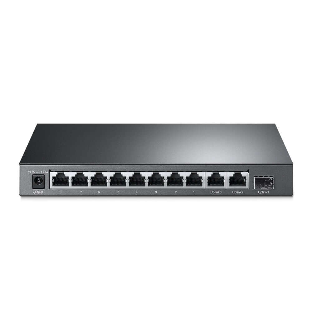 TP-Link TL-SL1311MP V1 - Switch - unmanaged - 8 x 10/100 (PoE+) + 2 x 10/100/1000 + 1 x 1000Base-X SFP - rack-mountable (124 W) - Premier Technology