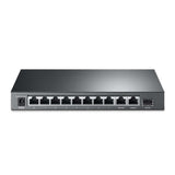 TP-Link TL-SL1311MP V1 - Switch - unmanaged - 8 x 10/100 (PoE+) + 2 x 10/100/1000 + 1 x 1000Base-X SFP - rack-mountable (124 W) - Premier Technology