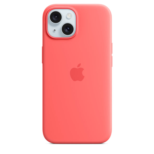 iPhone 15 Silicone Case with MagSafe - Guava - Premier Technology