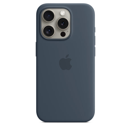 iPhone 15 Pro Silicone Case with MagSafe - Storm Blue - Premier Technology