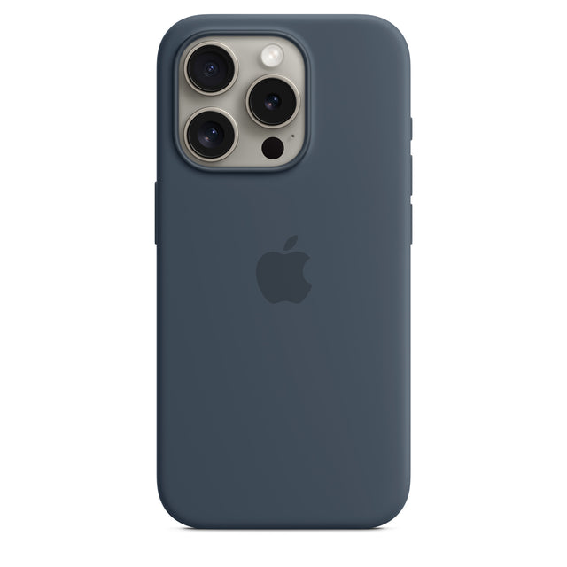 iPhone 15 Pro Silicone Case with MagSafe - Storm Blue - Premier Technology