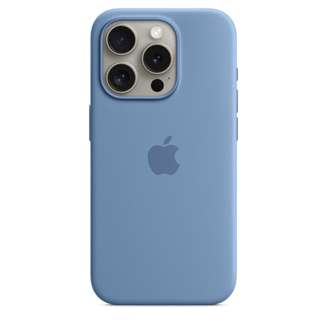 iPhone 15 Pro Silicone Case with MagSafe - Winter Blue - Premier Technology