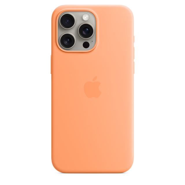 iPhone 15 Pro Max Silicone Case with MagSafe - Orange Sorbet - Premier Technology