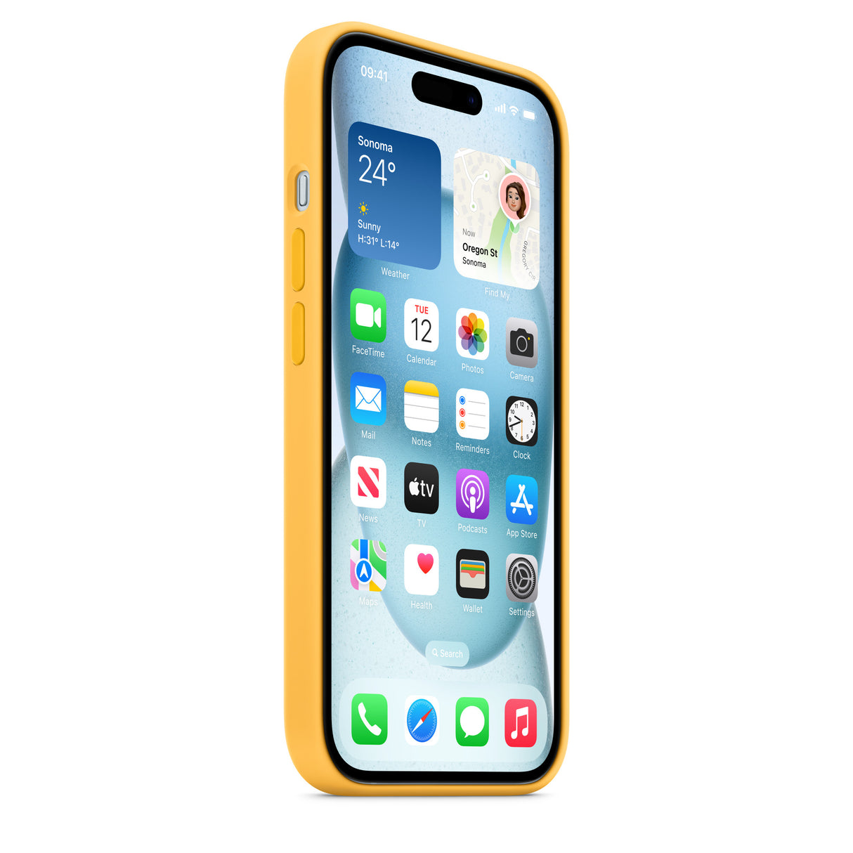 iPhone 15 Silicone Case with MagSafe - Sunshine - Premier Technology