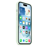 iPhone 15 Silicone Case with MagSafe - Soft Mint - Premier Technology