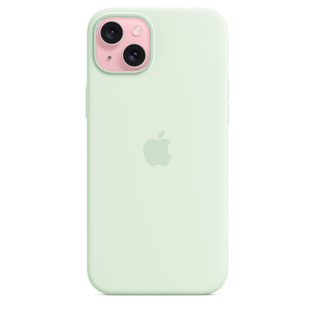 iPhone 15 Plus Silicone Case with MagSafe - Soft Mint - Premier Technology