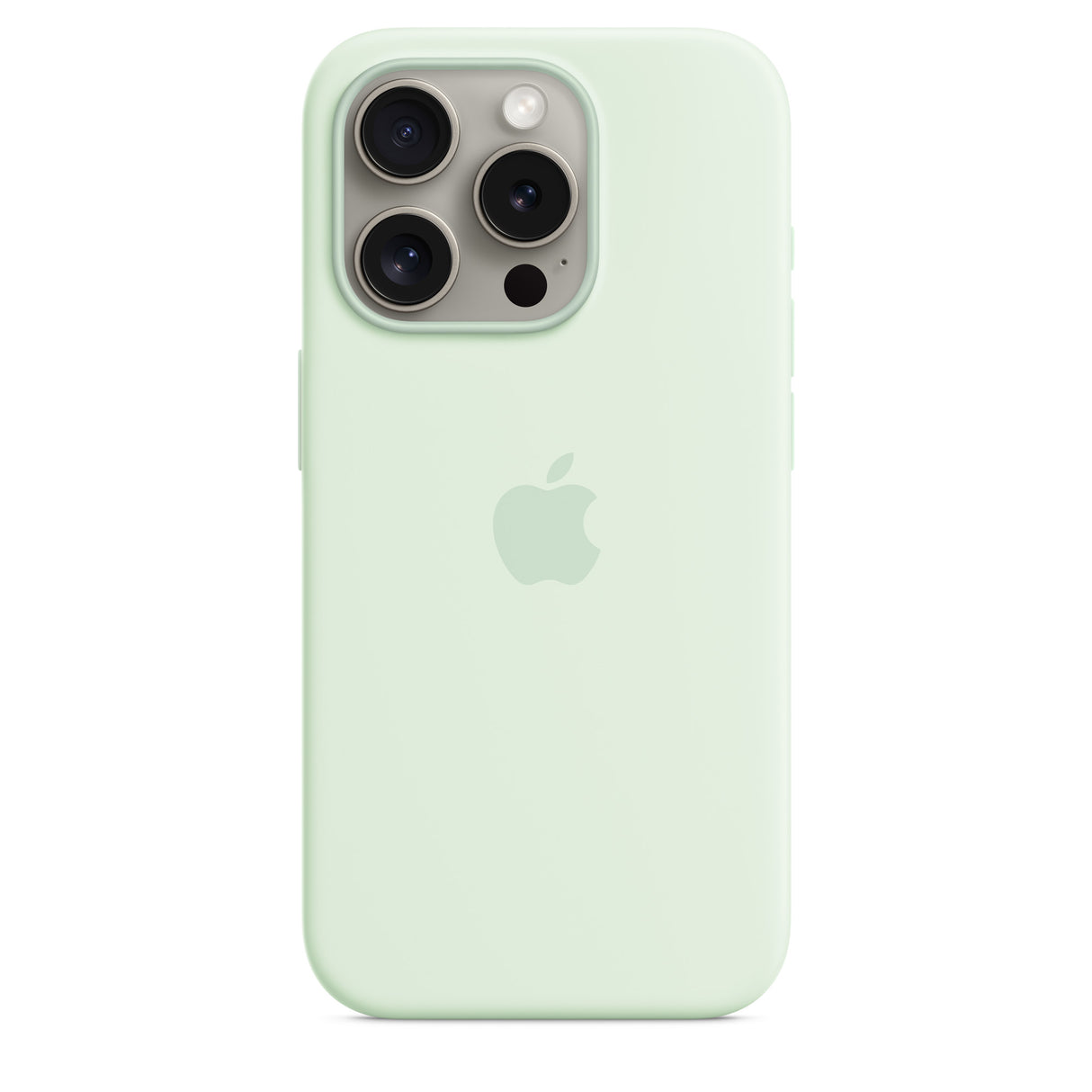 iPhone 15 Pro Silicone Case with MagSafe - Soft Mint - Premier Technology