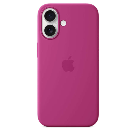 iPhone 16 Silicone Case with MagSafe – Fuchsia - Premier Technology