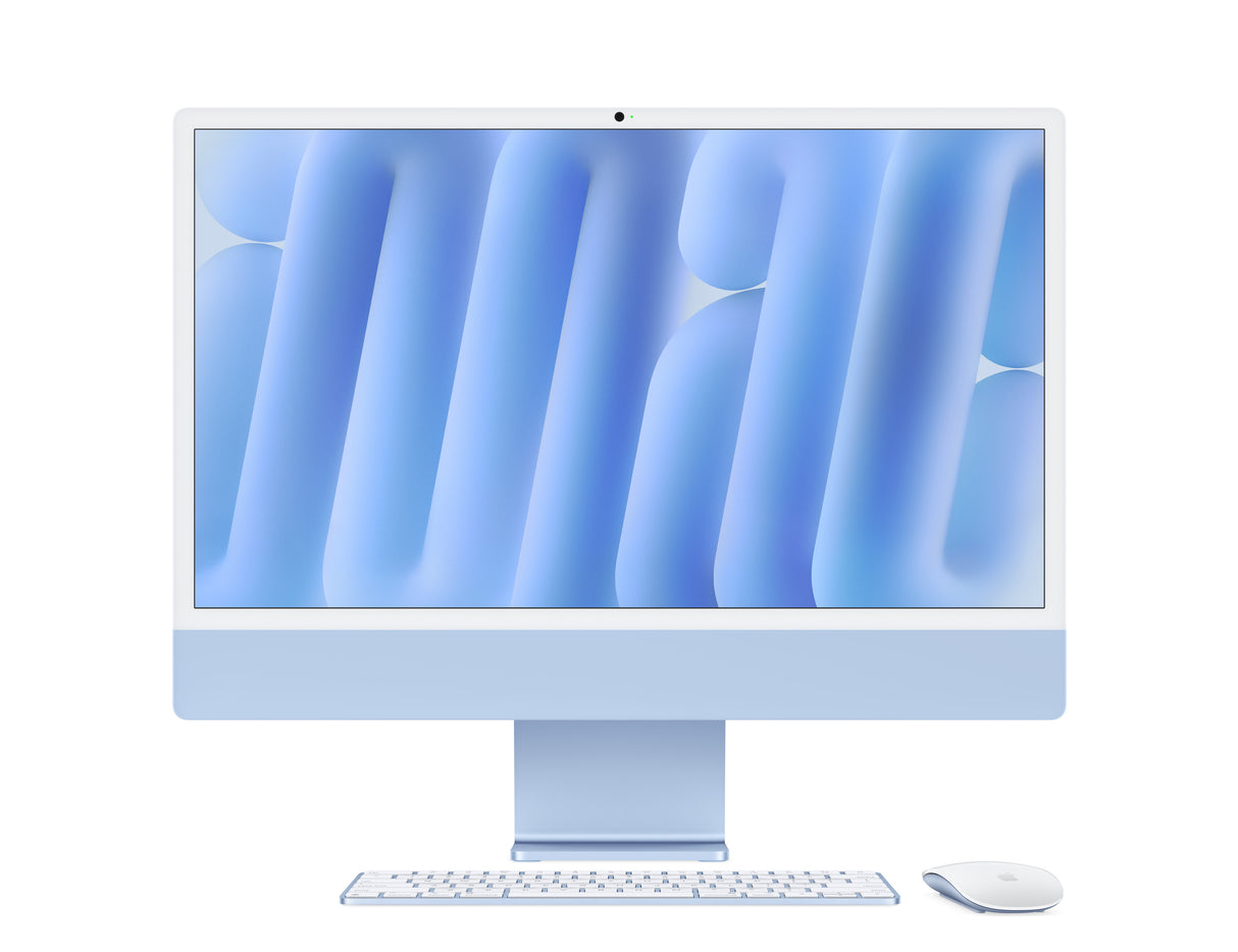 iMac - Blue - M4 Chip with 8-Core CPU (4 performance cores and 4