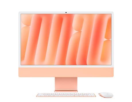 iMac - Orange - M4 Chip with 8-Core CPU (4 performance cores and 4 efficiency cores), 8-Core GPU, and 16-Core Neural Engine - Premier Technology