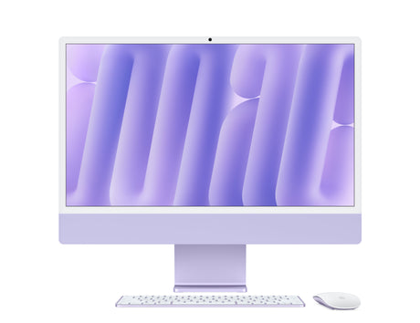 iMac - Purple - M4 Chip with 8-Core CPU (4 performance cores and 4 efficiency cores), 8-Core GPU, and 16-Core Neural Engine - Premier Technology