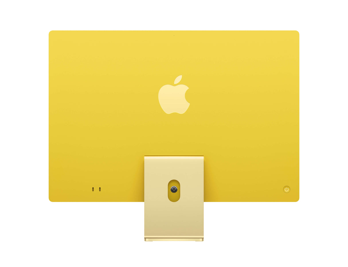 iMac - Yellow - M4 Chip with 8-Core CPU (4 performance cores and 4 efficiency cores), 8-Core GPU, and 16-Core Neural Engine - Premier Technology